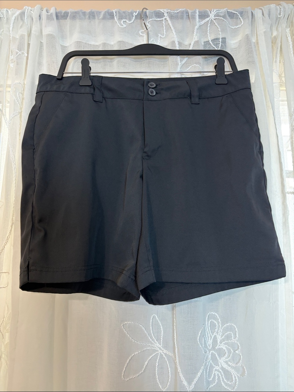 bcg Black women’s Flat-Front Performance Shorts